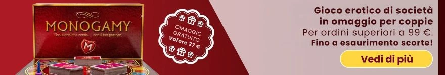 Riaccendi la passione: Monogamy in regalo con il tuo ordine! | Lovesexshop.it sex shop