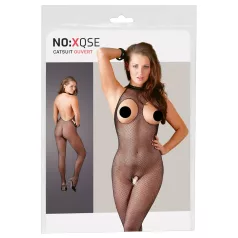   NO:XQSE - Catsuit sexy con reggiseno aperto - nero - taglia S-L