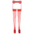 Cottelli - Calze autoreggenti in pizzo - rosso - 4/L