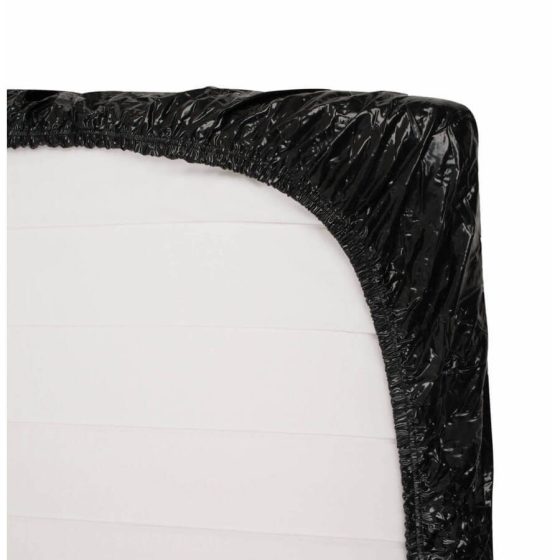 Lenzuolo lucido impermeabile 220 x 220cm (nero)