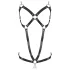 ZADO - body harness in pelle con catene - nero (S-L)