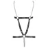 ZADO - body harness in pelle con catene - nero (S-L)