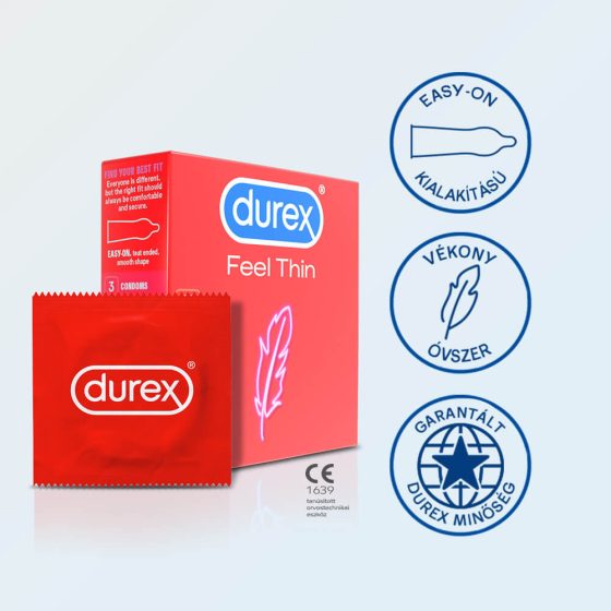 Durex Sensazione Naturale - Preservativi Ultra Sottili (3 pezzi)