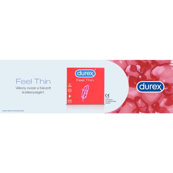Durex Feel Thin - preservativo con sensazione di vita (3db)