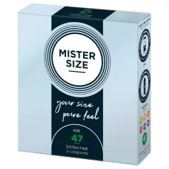 Mister Size - preservativo sottile - 47mm - confezione da 3