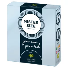 Mister Size - preservativo sottile - 49mm - 3 pezzi