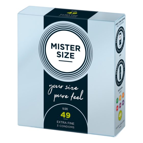 Preservativi Ultra-Sottili Mister Size - 49mm (Confezione da 3)
