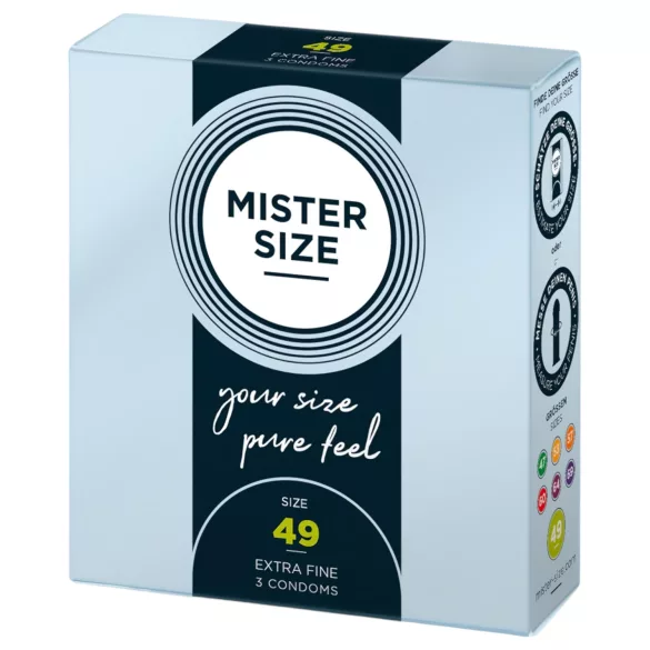 Mister Size - preservativo sottile - 49mm - 3 pezzi
