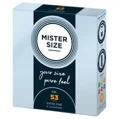   Mister Size - preservativo sottile - 53mm - confezione 3 pezzi