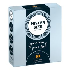 Preservativi Ultra Sottili Mister Size - 53mm (3 pezzi)