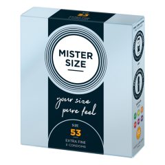 Preservativi Ultra Sottili Mister Size - 53mm (3 pezzi)