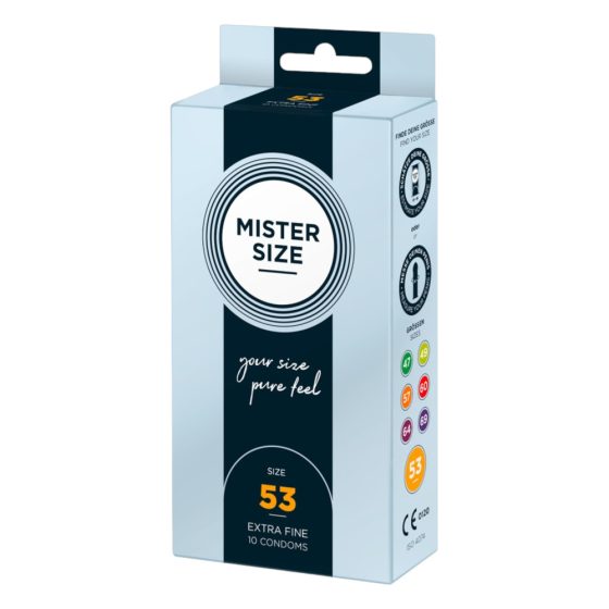 Preservativo Ultrasottile Mister Size - 53mm (Confezione da 10)