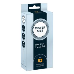 Mister Size preservativo sottile - 53 mm (10 pezzi)