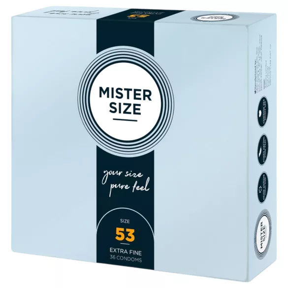 Mister Size - preservativo sottile - 53mm - 36 pezzi