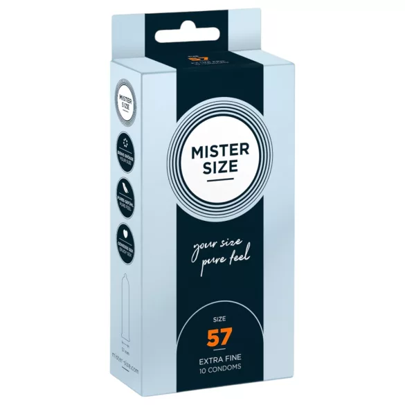 Mister Size - preservativo sottile - 57mm - confezione 10 pezzi