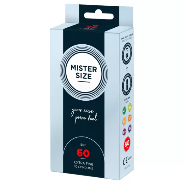 Mister Size - preservativo sottile - 60 mm - confezione da 10 pezzi