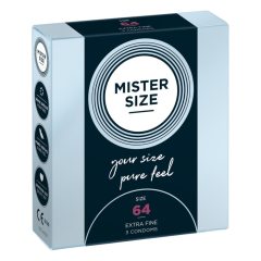 Preservativo Ultra Sottile Mister Size - 64mm (3 pezzi)