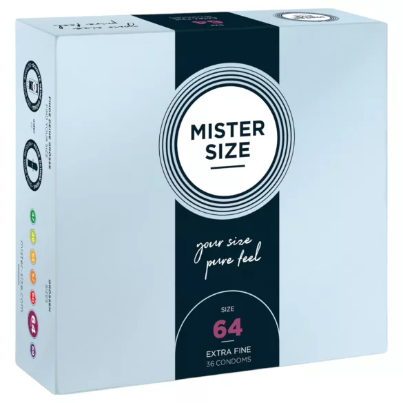 Mister Size - preservativo sottile - 64mm - confezione da 36 pezzi