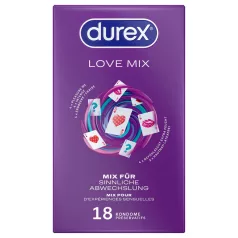   Durex Love Mix - preservativi assortiti - confezione da 18 pezzi
