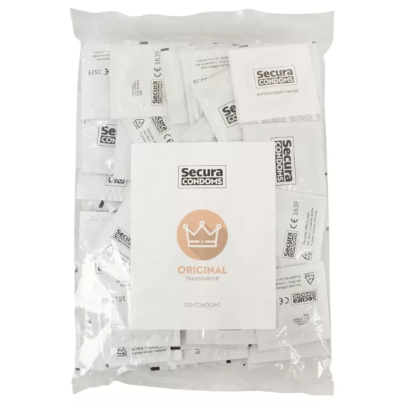 Secura Original - preservativi classici - lattice - 100 pezzi