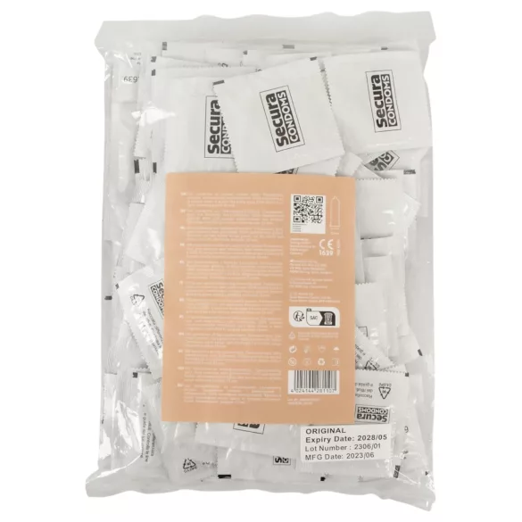 Secura Original - preservativi classici - lattice - 100 pezzi