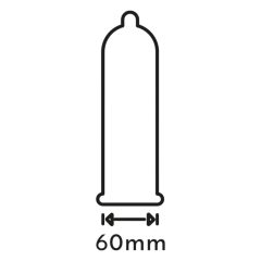   Preservativi Secura Melanzana - Extra Large Pre-lubrificati con Serbatoio - 60mm (12 pezzi)