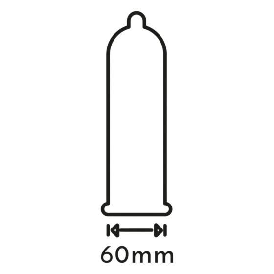 Preservativi Secura Melanzana - Extra Large Pre-lubrificati con Serbatoio - 60mm (12 pezzi)