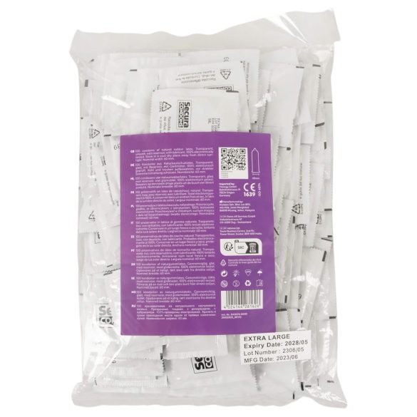 Secura Melanzana - preservativo extra grande - 60mm (100 pezzi)