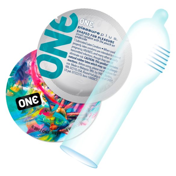 ONE Pleasure Plus - preservativi con nervature interne (12 pezzi)