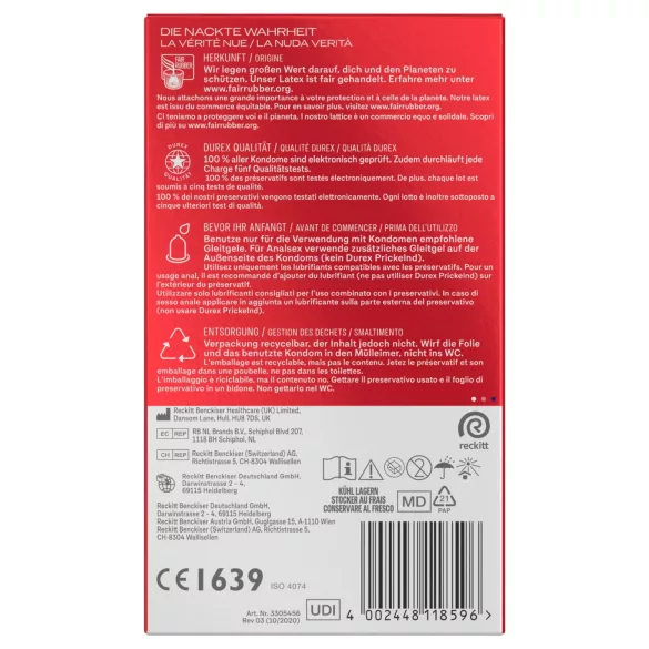 Durex - Preservativi Slim (10 pz)