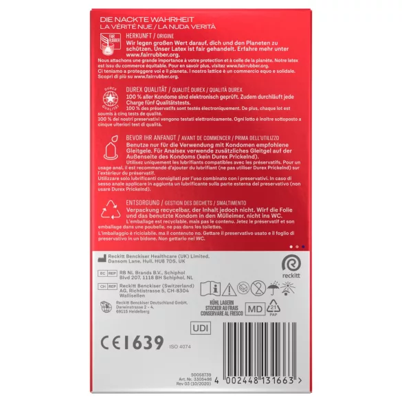 Durex - preservativi ultra sottili (10 pz)