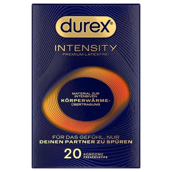 Durex Intensity - preservativo ultrasottile senza lattice - confezione da 20
