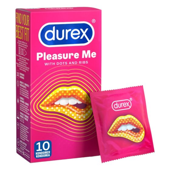 Durex Pleasure Me - Profilatto Rigato e Puntinato (10 pezzi)