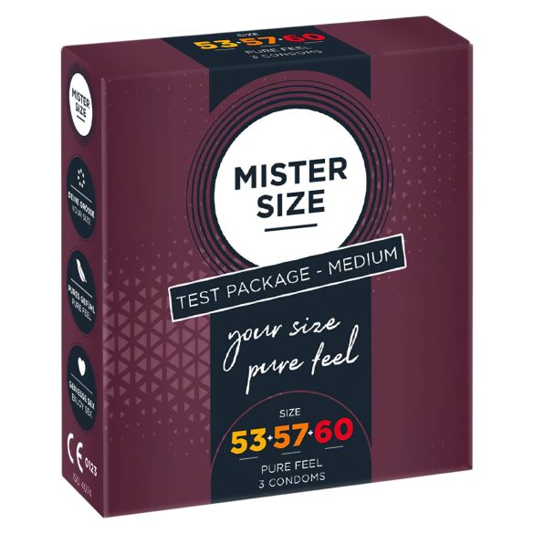 Confezione Tester di Profilattici Mister Size - 3 pezzi