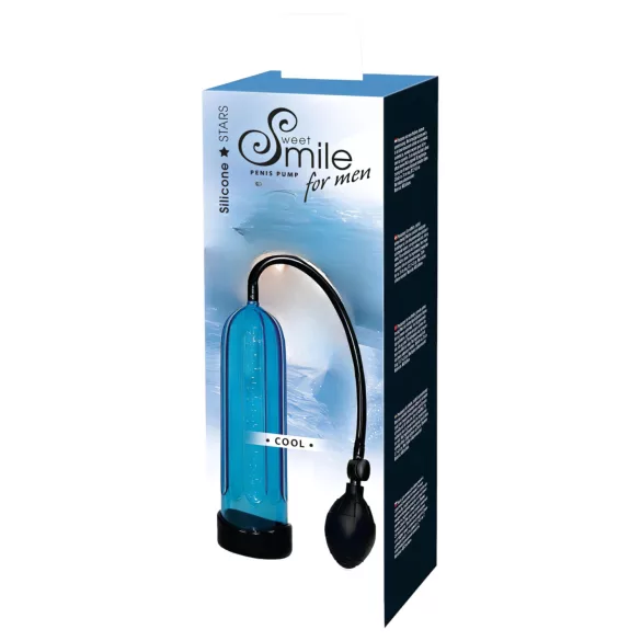 SMILE Cool - pompa per pene - stimolazione vuoto - silicone blu