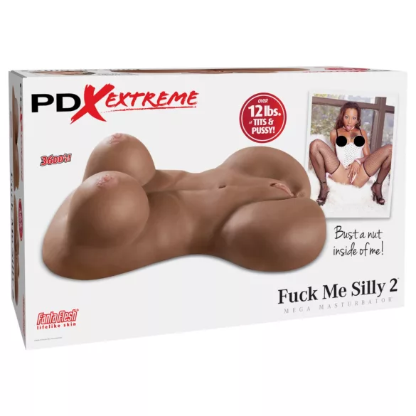 Pipedream Fuck Me Silly Sista - masturbatore a forma di torso femminile marrone (5,7 kg)