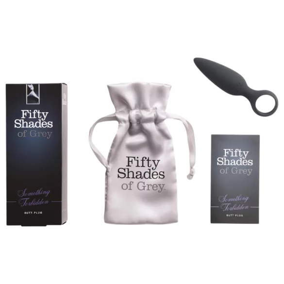 Fifty Shades of Grey - plug anale da dito - silicone grigio