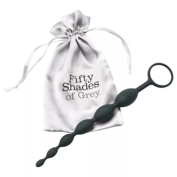 Fifty Shades of Grey - dildo anale con perle - grigio
