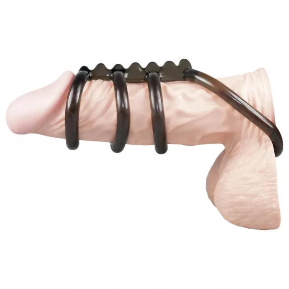 Bad Kitty - anello fallico quadruplo con punte stimolanti