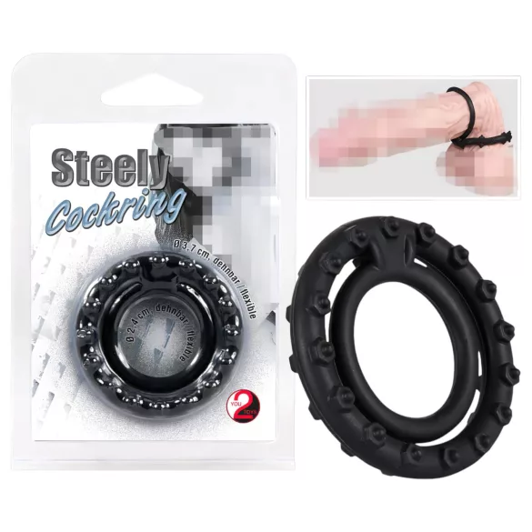 You2Toys - anello pene e testicoli - metallo