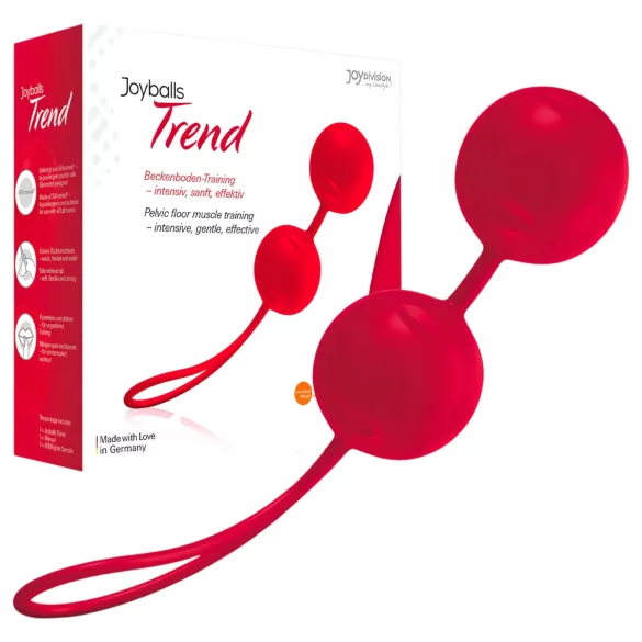 Joyballs Trend - palline vaginali geisha - silicone rosso