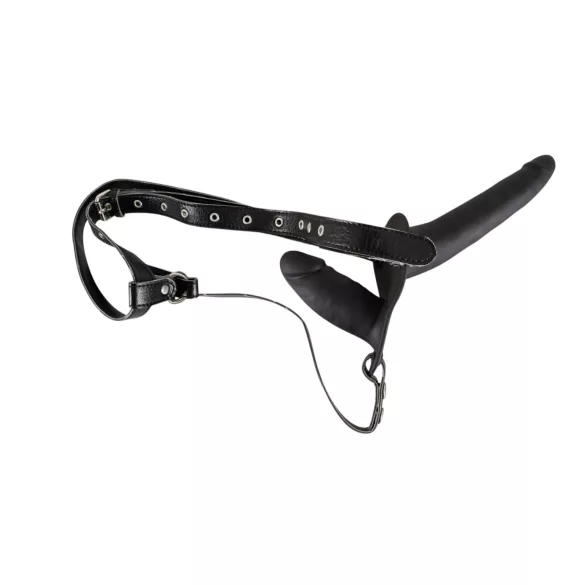 You2Toys - Dildo doppio indossabile - silicone nero