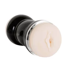 You2Toys - masturbatore doppio vagina e ano - silicone nero