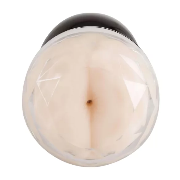 You2Toys - masturbatore doppio vagina e ano - silicone nero