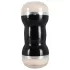 You2Toys - masturbatore doppio vagina e ano - silicone nero