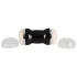 You2Toys - masturbatore doppio vagina e ano - silicone nero