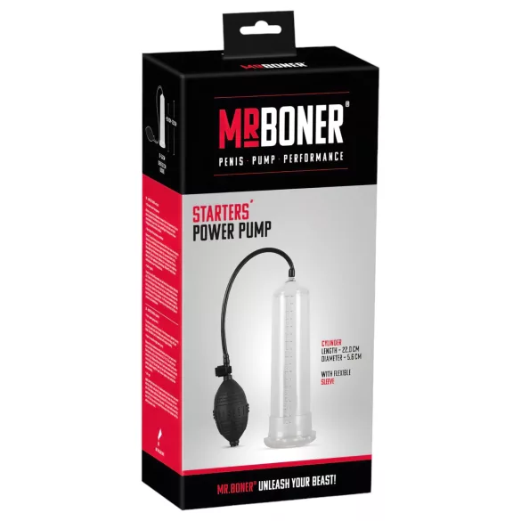 Mister Boner Starter - pompa per pene - trasparente