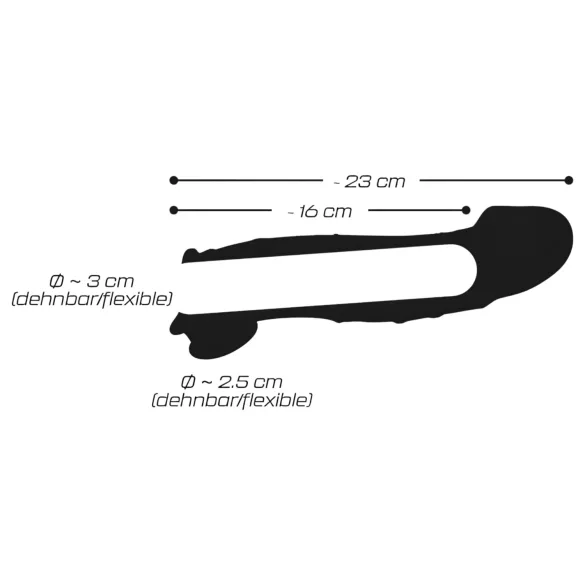 Crystal Skin - prolunga pene - guaina realistica