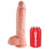 King Cock 25 cm Dildo con Testicoli - Naturale