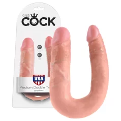 King Cock - dildo doppio - medio - colore naturale